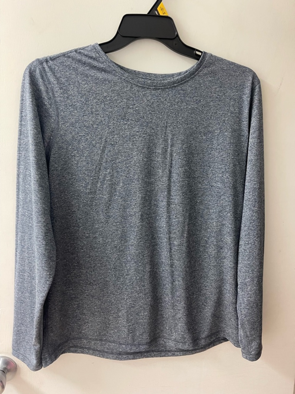 Athletic Works Heather Navy Long Sleeve Tee